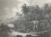 william r clark cook dodades av hawaianer i febri 1779 oil painting on canvas